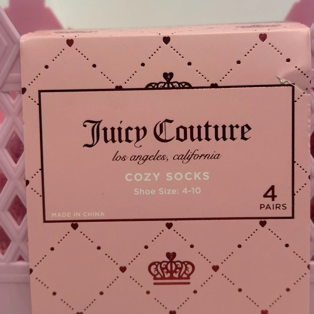 Juicy Couture Pink Cozy Socks Set